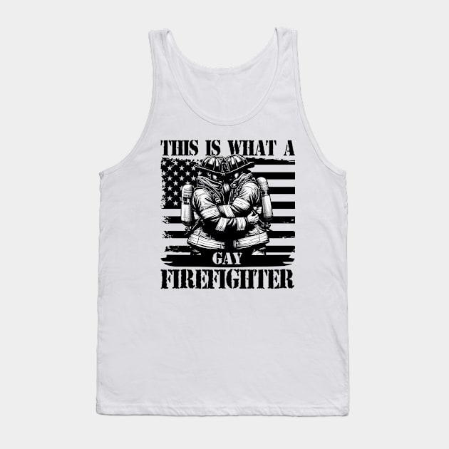 This is What a Gay Firefighter Looks Like LGBT Pride Tank Top by cyryley